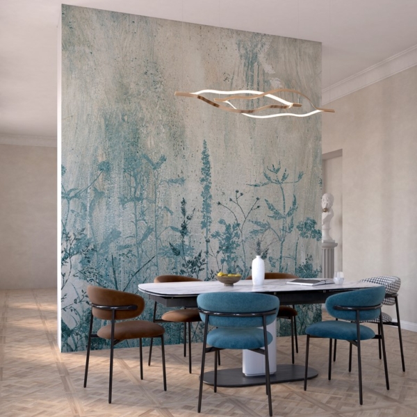 Blaue Wiese Tapete