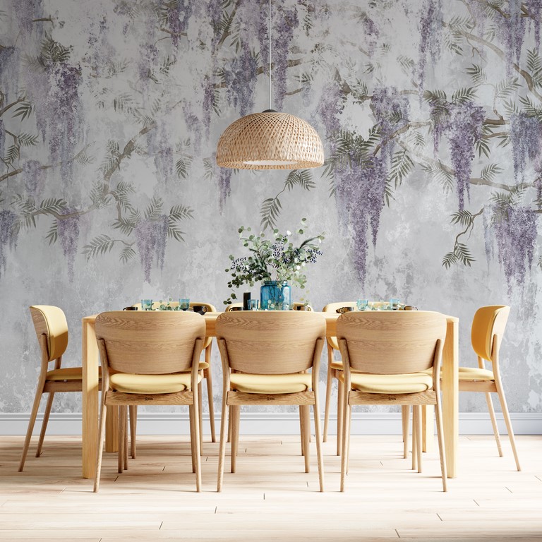 Fototapete Lila Blumen
