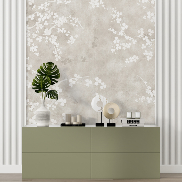 Fototapete Blossoming White