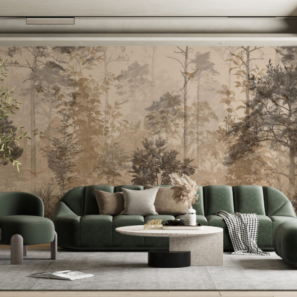 Fototapete Forest in Browns