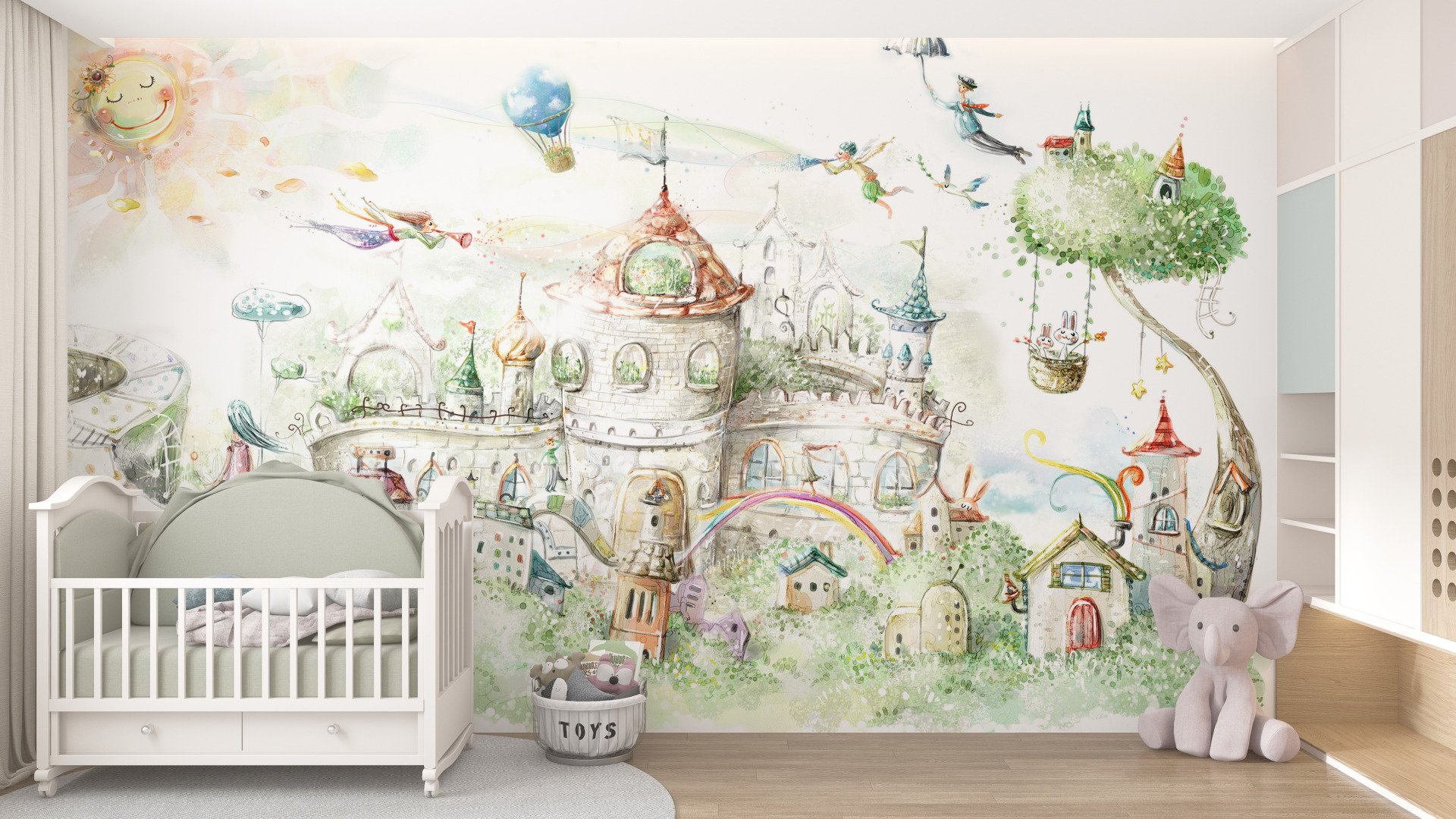 Wandmalerei Magic Castle
