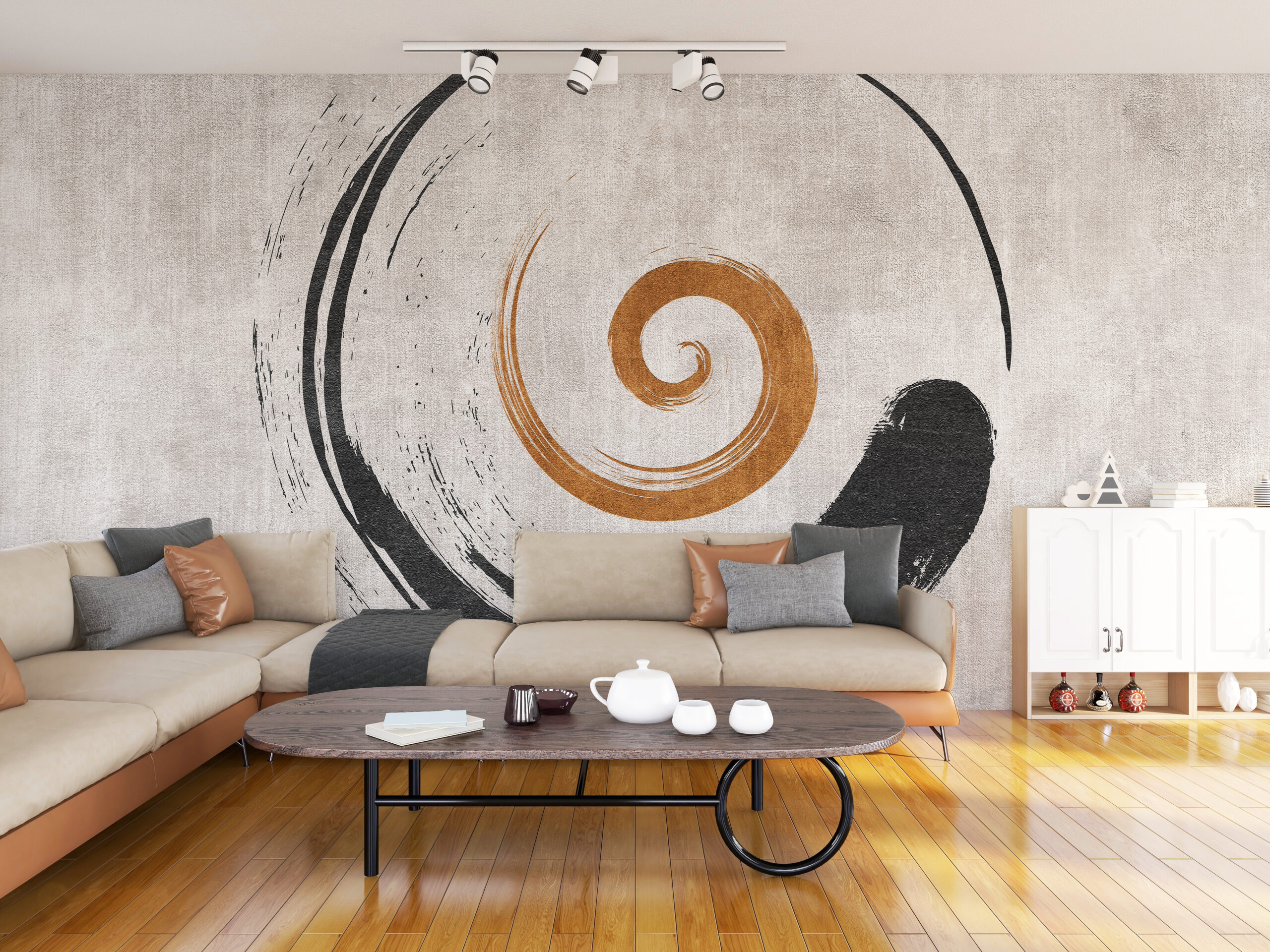 Fototapete Spiralförmiges Motiv