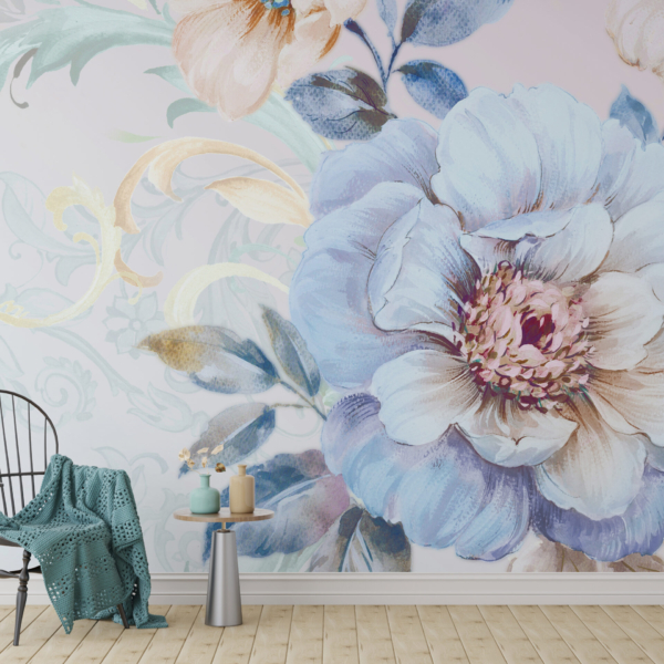 Fototapete Blaue Blume