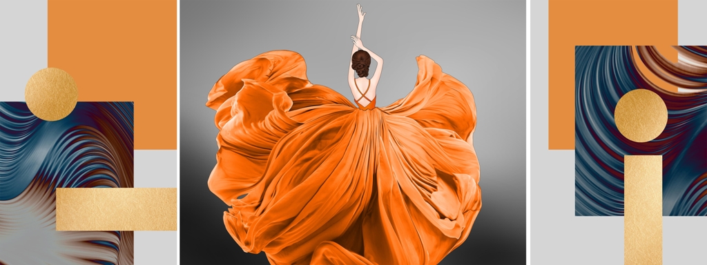 Wandgemälde in einem schönen Kleid – Bild 3
