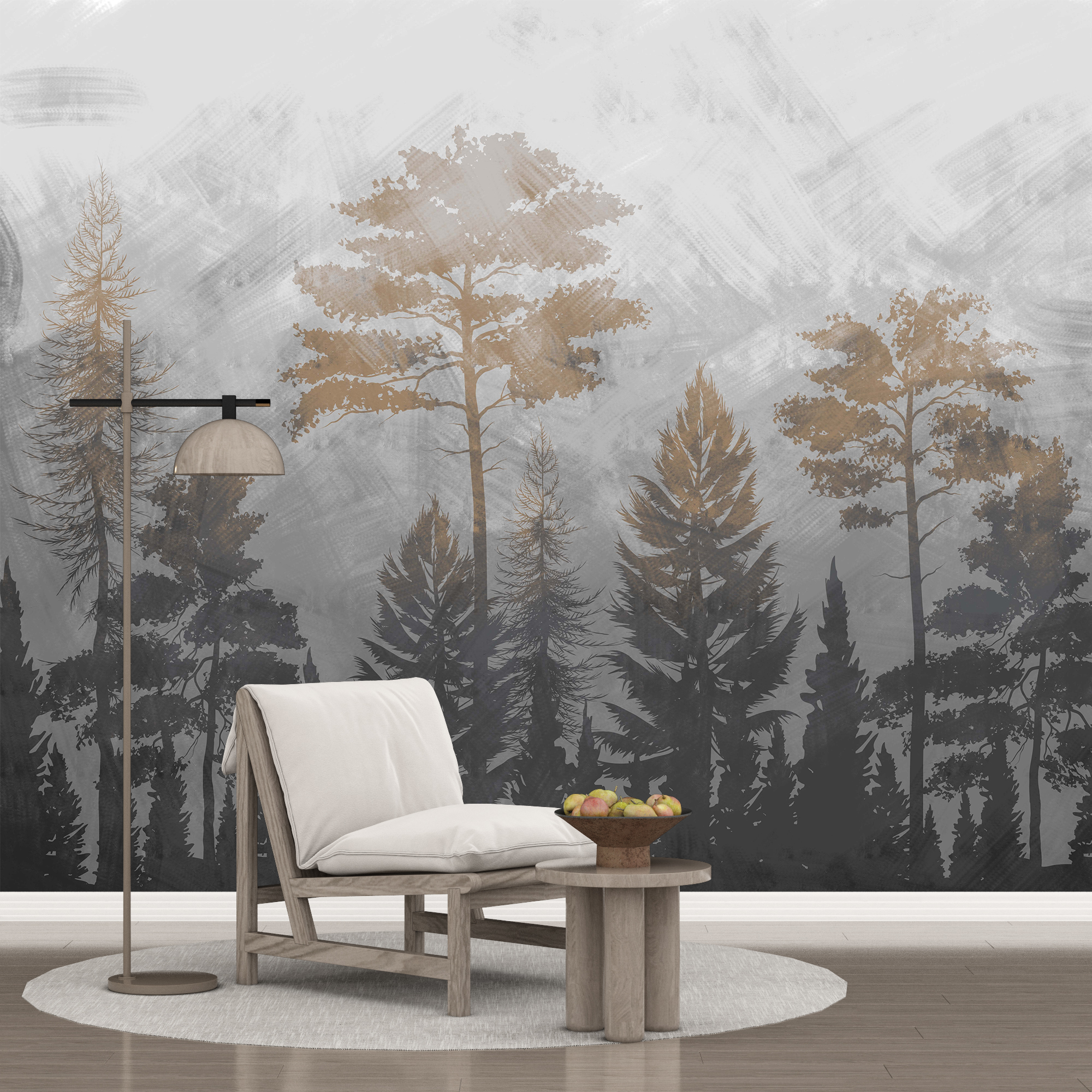Hintergrundbild Unscharfer Wald