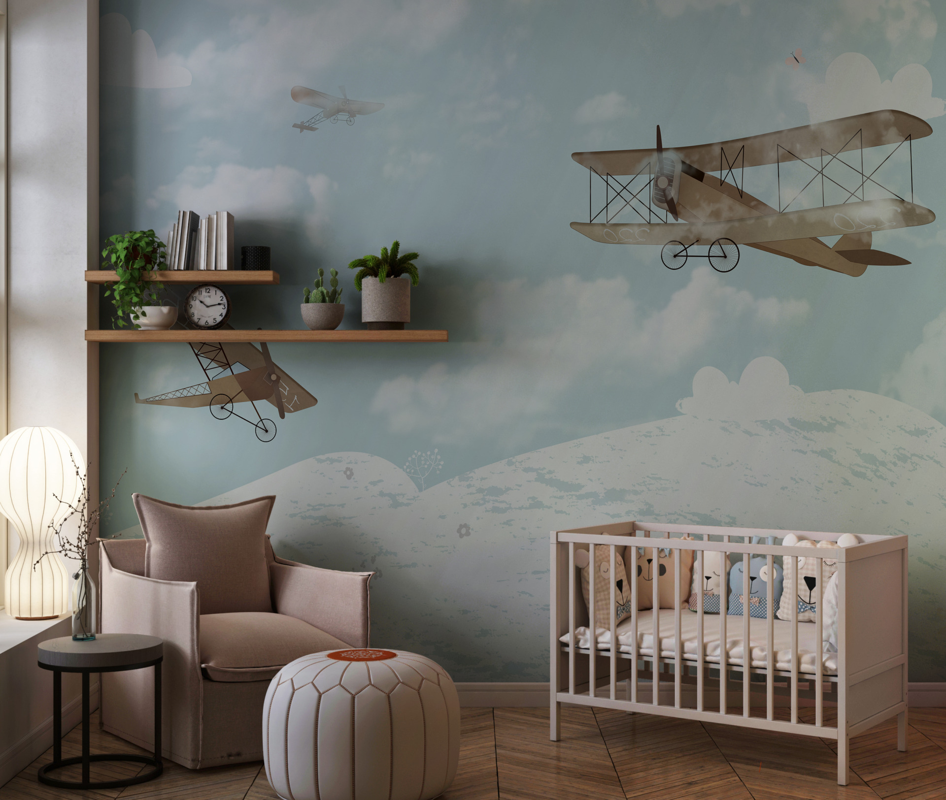 Wandbild Winterflug