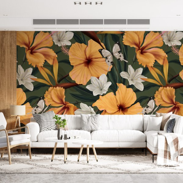 Fototapete Gelbe Blumen
