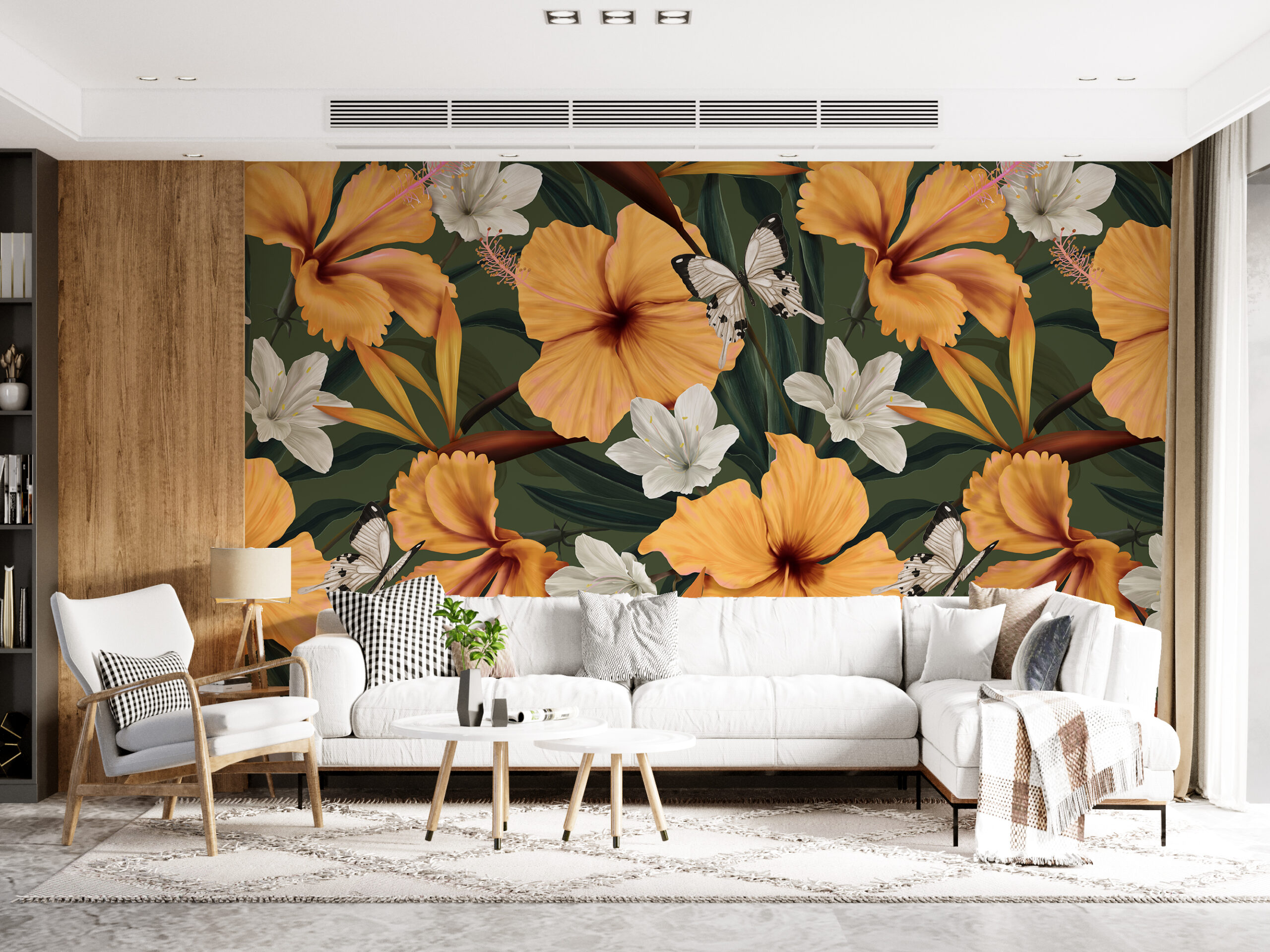 Fototapete Gelbe Blumen
