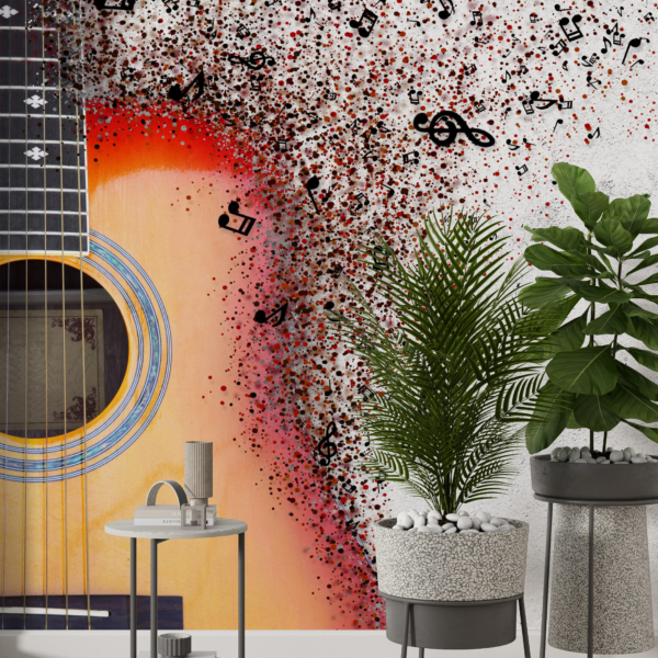 Wandmalerei Gitarre