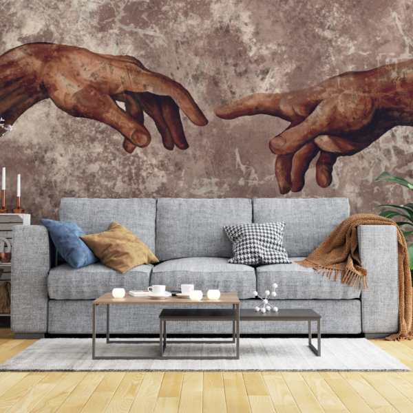Wandmalerei Touch Hands