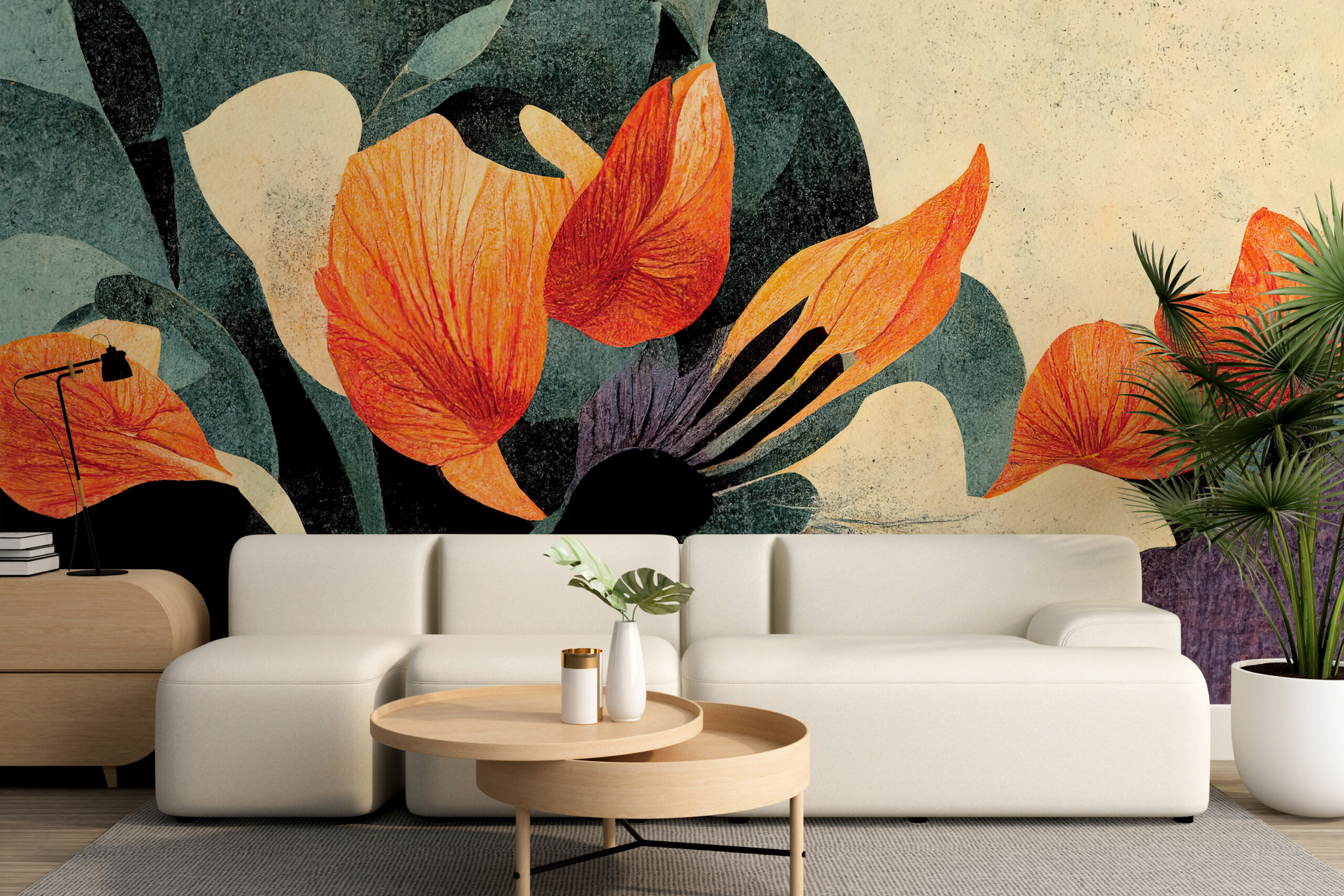 Fototapete Abstrakte Blumen