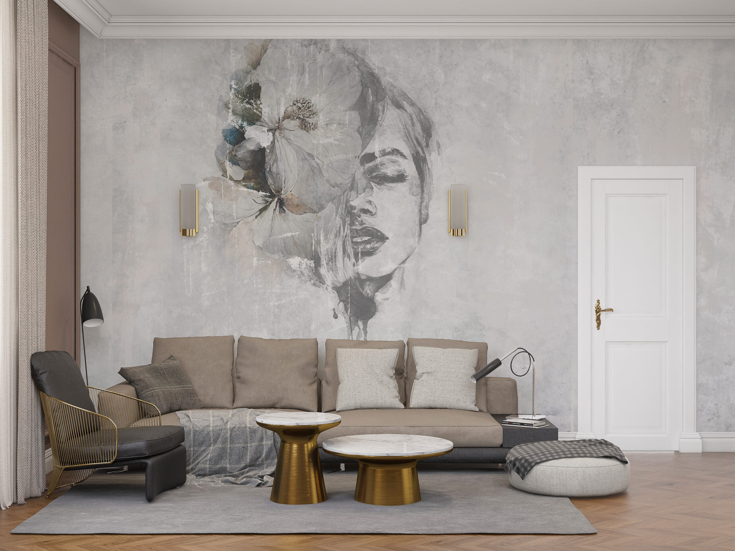 Tapete Blume Abstrakt – Bild 3