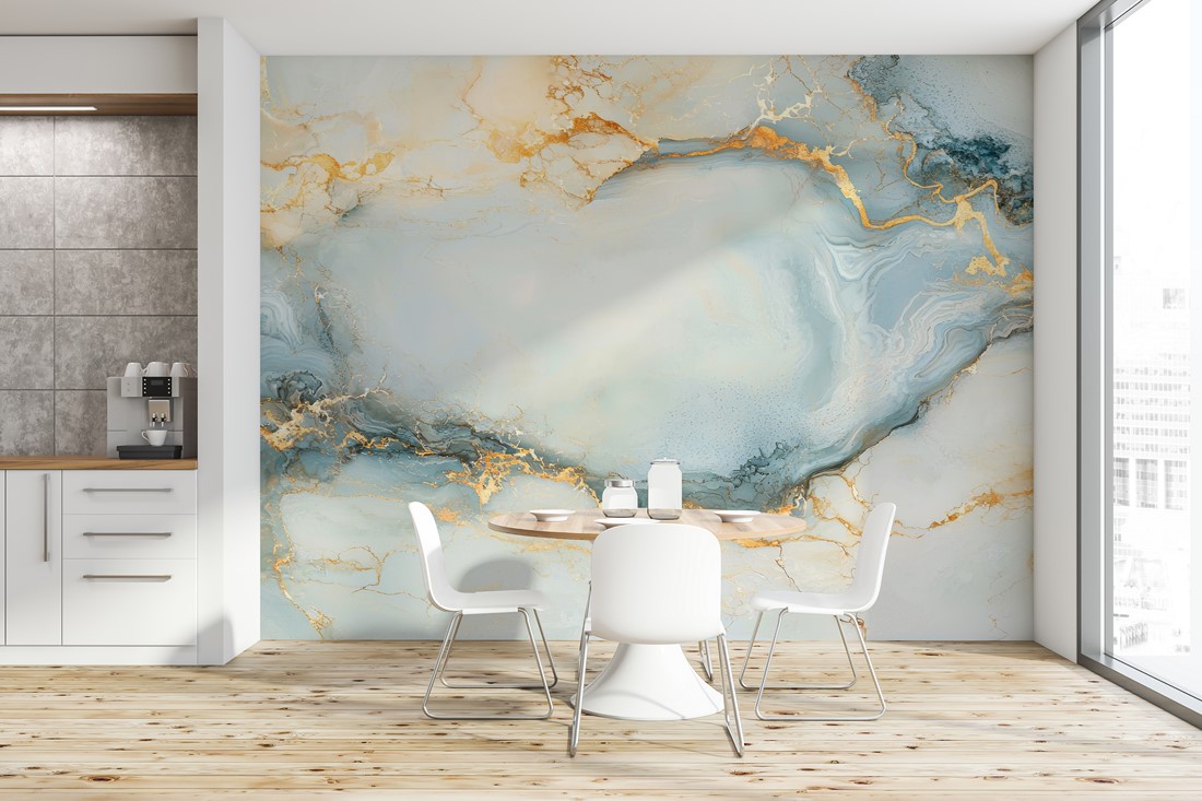 Fototapeten Goldener Fluss