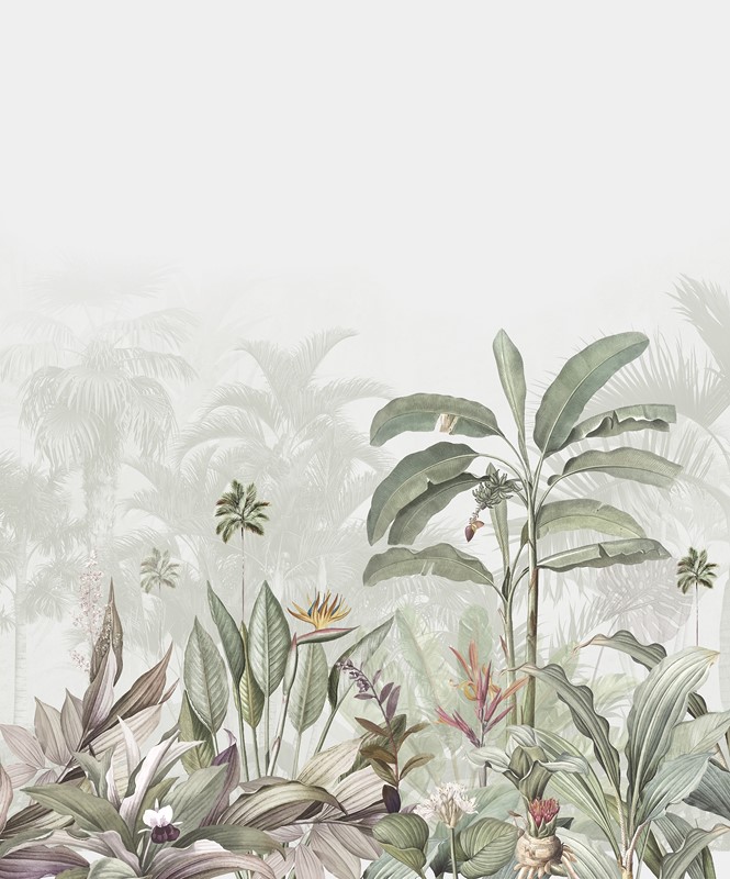 Tropical,Wall,Murals,Wallpaper,Tropical-leaves-on-textured-shabby-background