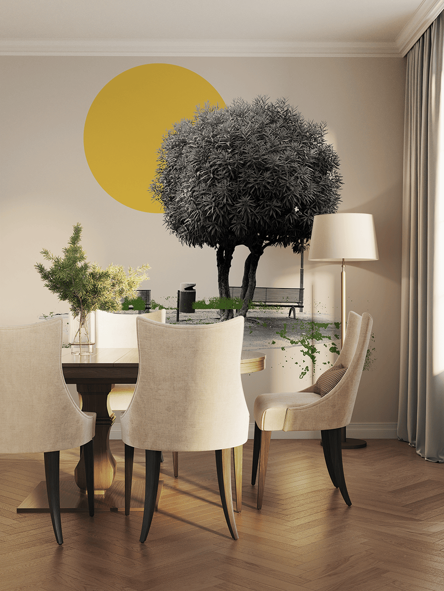 Fototapeten Minimalistische Ecke