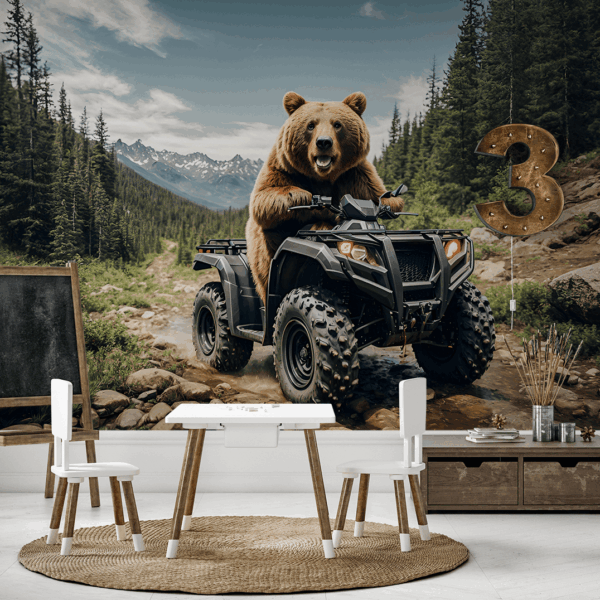 Fototapeten Turbo-Teddybär