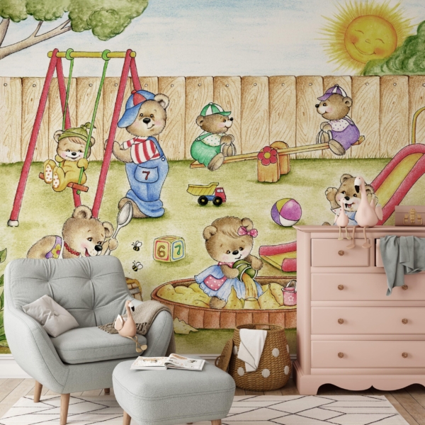 Fototapeten Teddybärenspielplatz