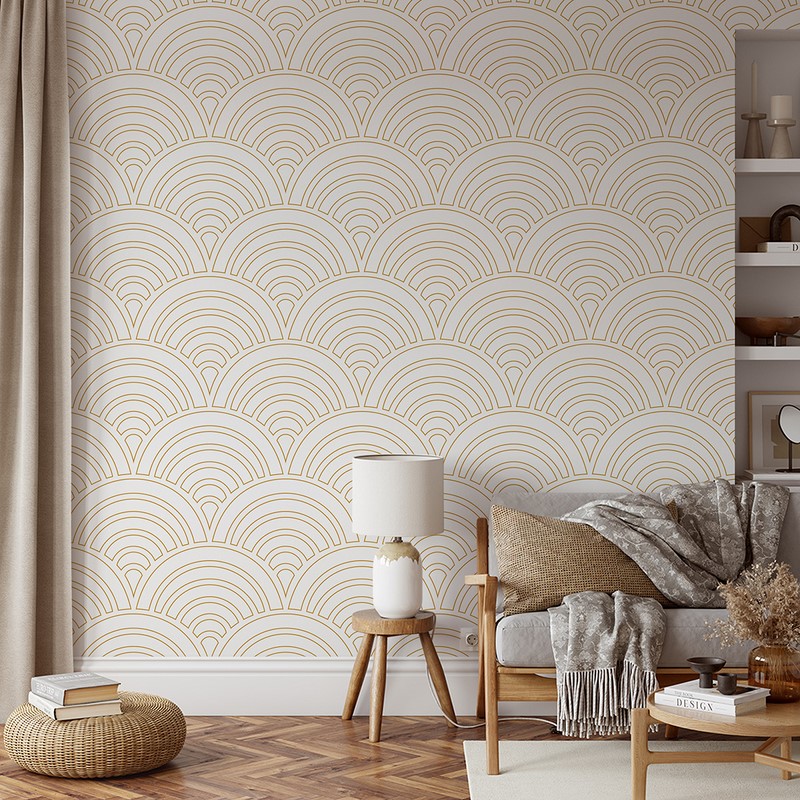 Fototapeten Geometrische Bögen