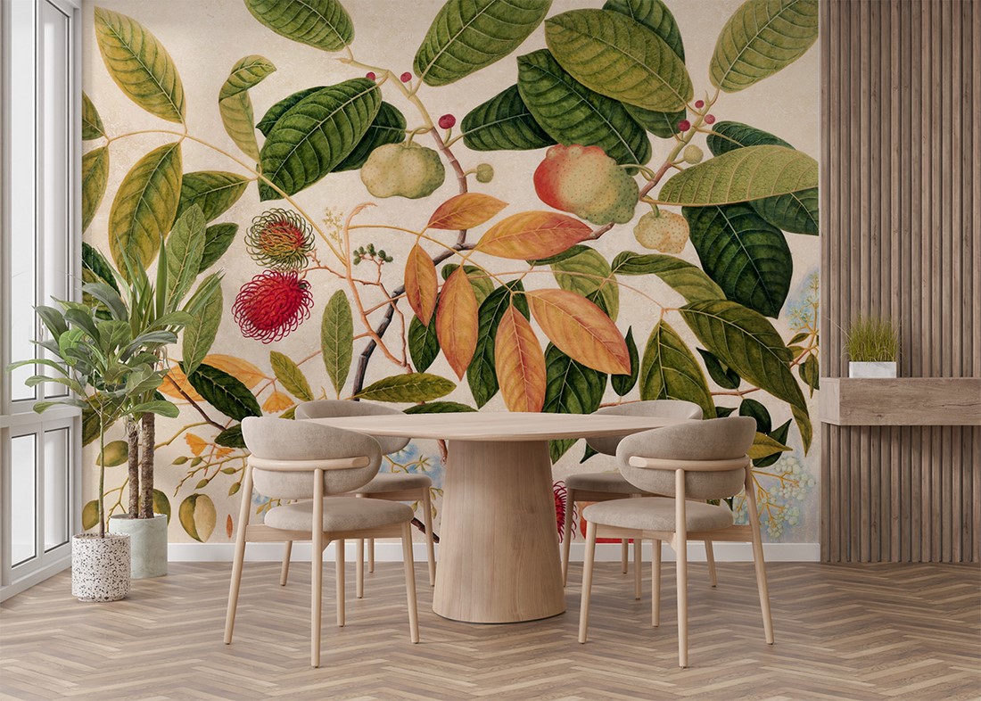 Fototapeten Rambutan und exotische Früchte